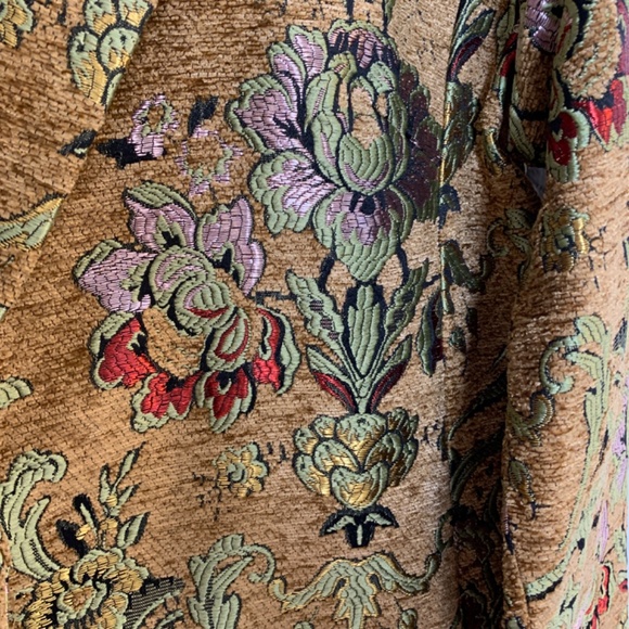 Susan Graver Jacquard Tapestry Coat US 10 NWOT Jacket Metallic Brocade Blazer - Picture 7 of 14
